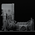 Grimdark Forge Altar - Cathedral Gothic Scatter Central Piece