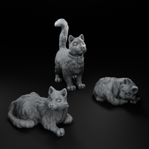 Domestic Cats Set — Village Familiars