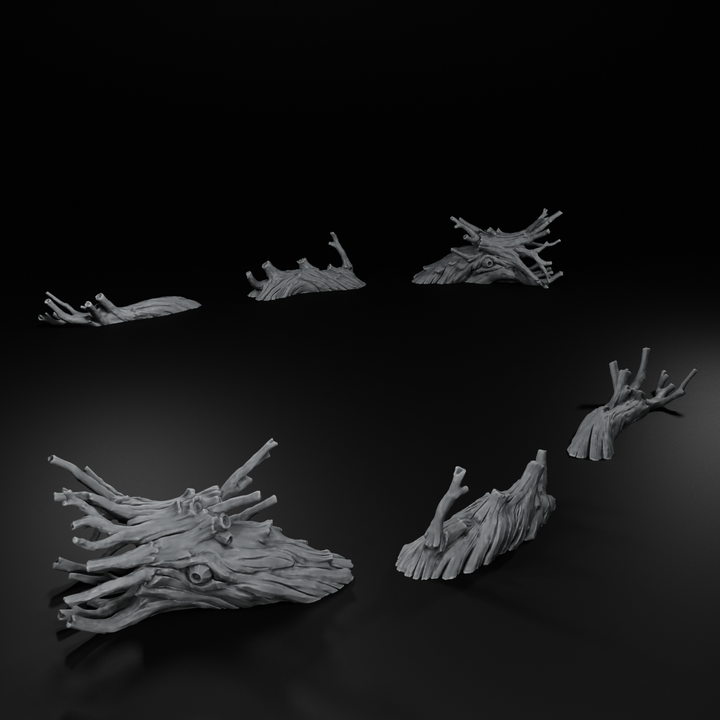Wooden Forest Wyrm - Ancient Bark Dragon Set